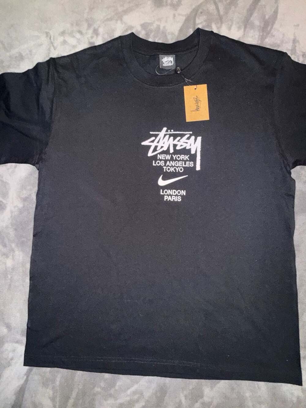 Nike x Stussy International T-Shirt Black Size L DD3342 010